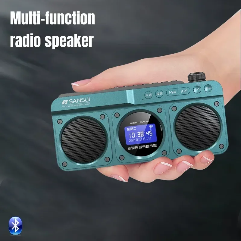 SANSUI F28 Portable FM Radio MP3 Walkman Outdoor Card Wireless