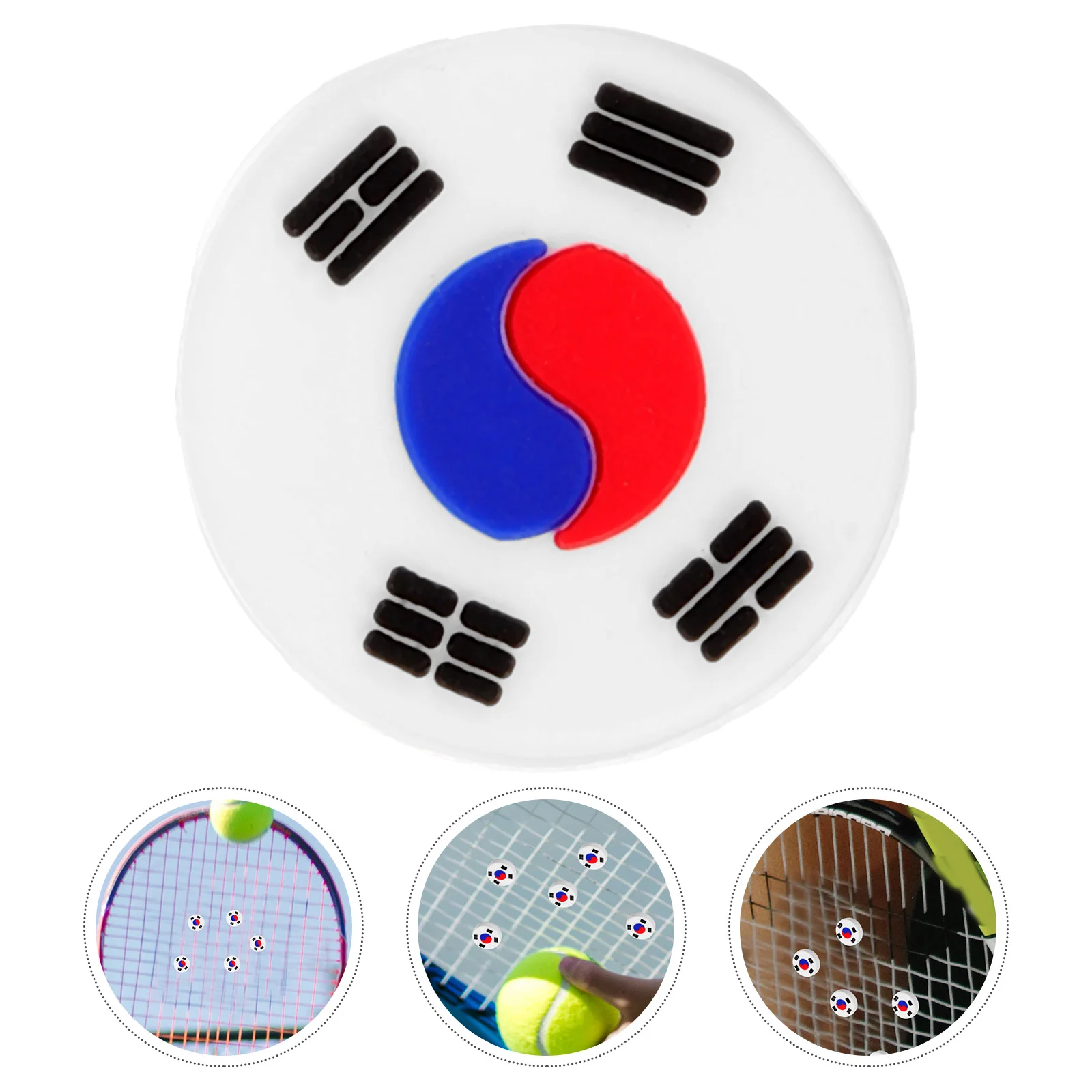 5 Pcs Racket Tennis Shock Absorber Dampener Racquet Silica Gel Absorbers Silicone Damper