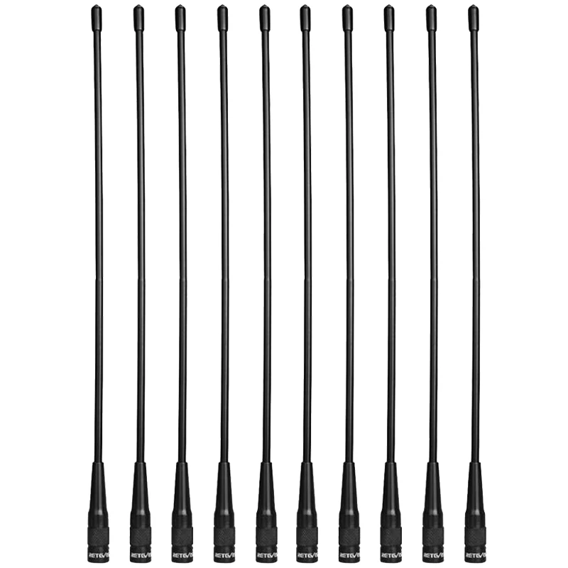 10pcs Wholesale Retevis RHD-771 Antenna SMA-M VHF UHF Walkie Talkie Antenna For Yaesu Retevis RT3S RT3 RT1RT81 For TYT MD-380