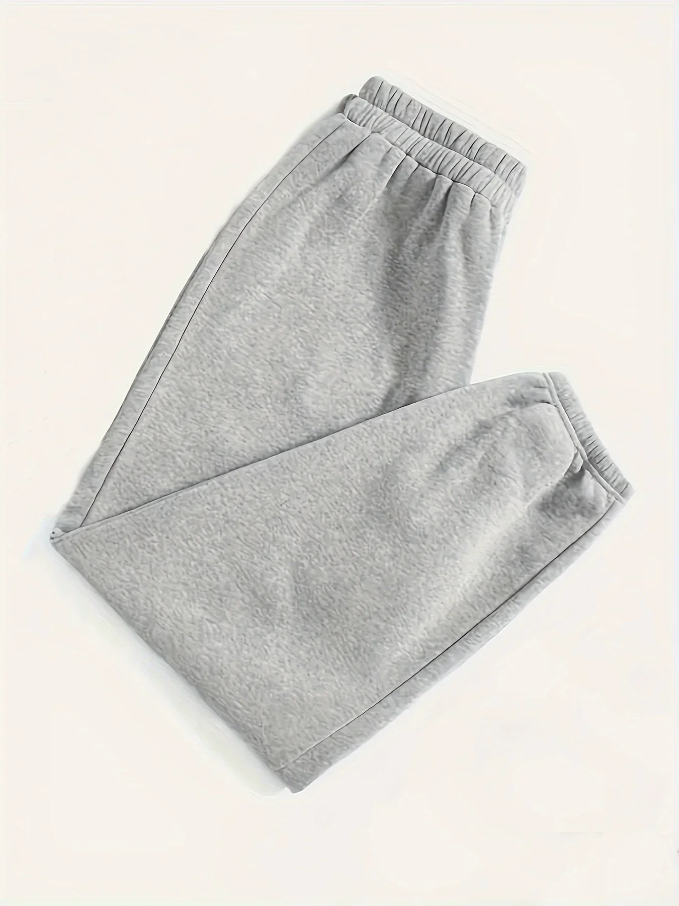 女性のプラスサイズ 1XL-5XL ファッション快適なソリッドカラーカジュアルスウェットパンツルーズストレッチミッドウエストトラックスーツパンツ