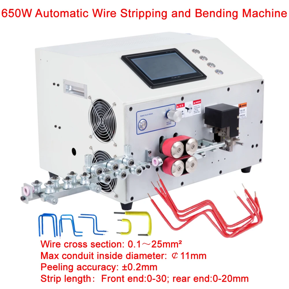 

SWT508-ZW25 обновленный 7-дюймовый сенсорный экран с двойной головкой, компьютерная автоматическая машина для зачистки и гибки проводов для углового гибки