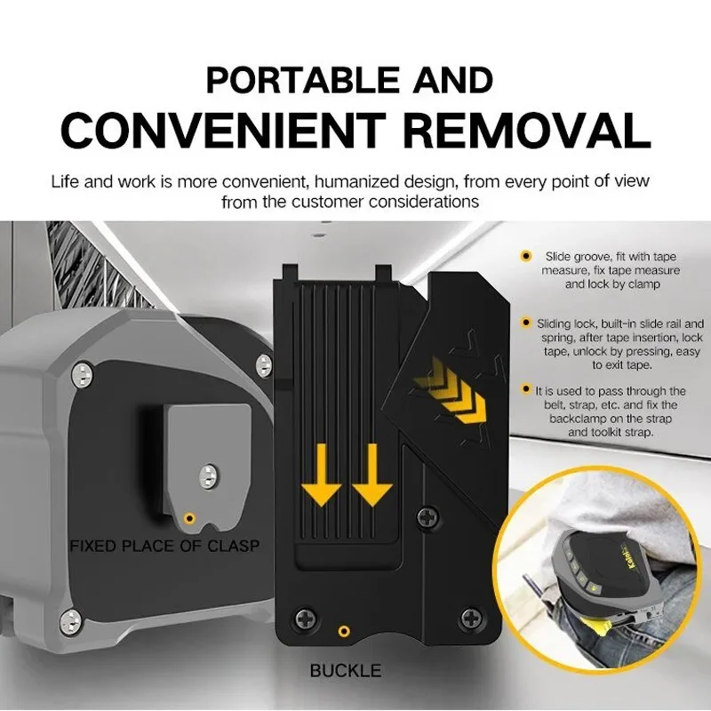 デジタル格納式ロールコード距離計、レーザー巻尺、距離計、木工、測定ツール、5m、40m