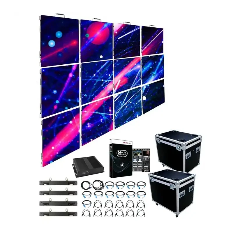 Digital P3.91 3.91mm 500x500mm Flexible Curved Led Video Wall Rental Screen for Stage Background