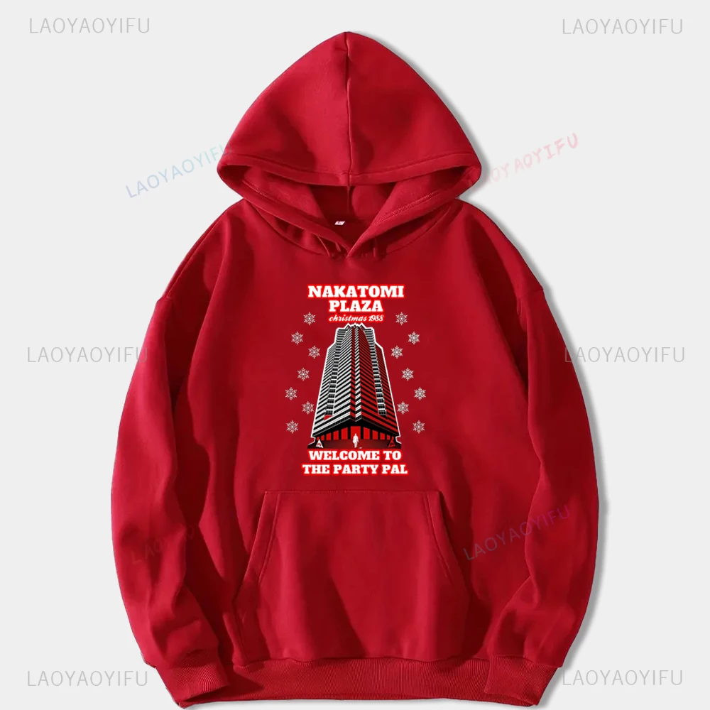 Die Hard Is A Christmas Movie Merry Christmas Yippie Ki Yay Printed Hoodie Vintage Film Woman Man Autumn and Winter Warm Hoody