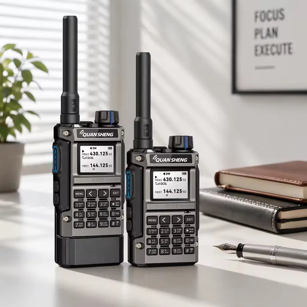 Quansheng UV-K1(8) Mini Kong 8W Ham Radio 50-600MHz Full Band Receive VHF/UHF Walkie Talkie AM FM Air Band NOAA with Type-C Char