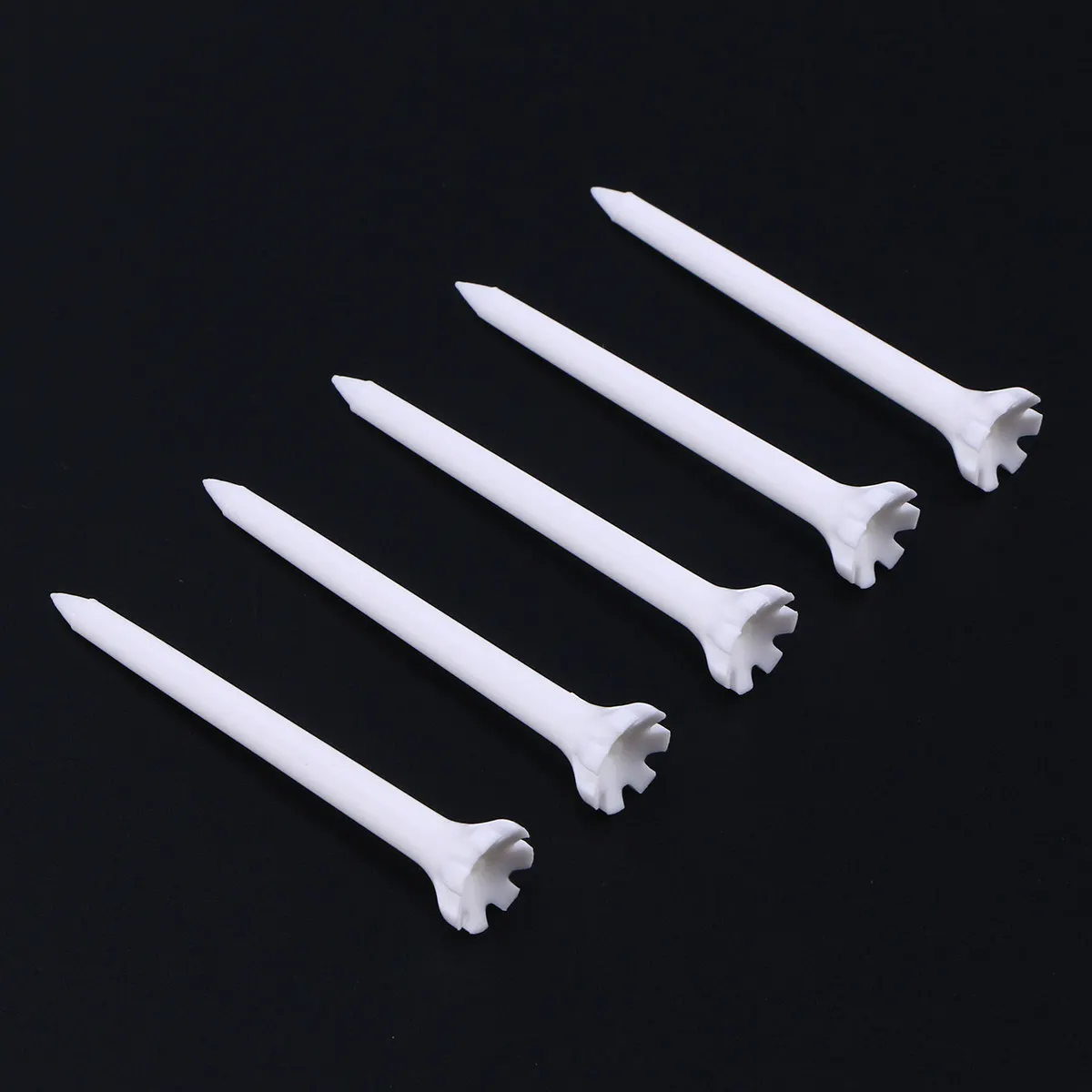 

100Pcs 70Mm Plastic Golf Tees Firm Structure Ergonomic Unbreakable Tee Pegs for Golf Training Outdoor Sports Equipment