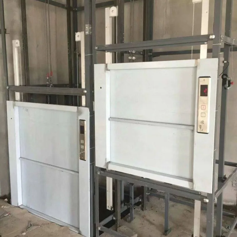 

Hotel Delivery Machine Hotel Delivery Elevator School Meal Kitchen Lift Double Track Intelligent Small Food Ladder