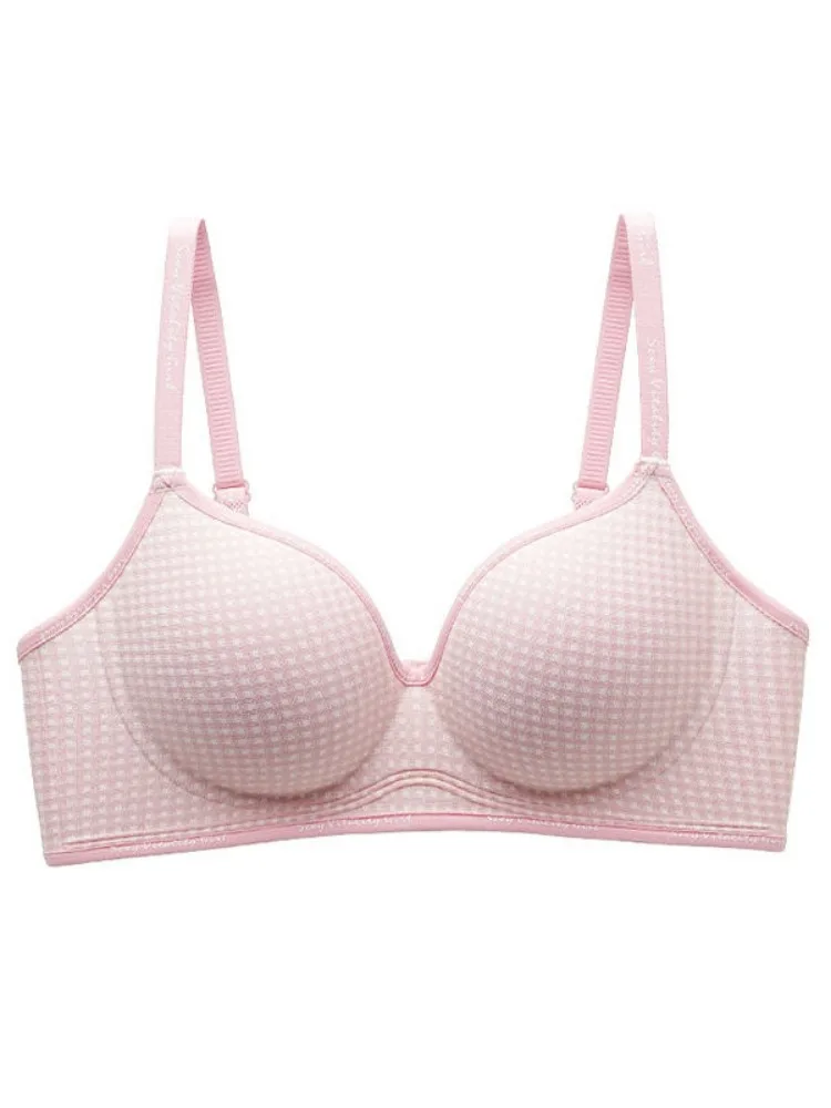 Trending Hot Seamless Thick Push Up Bra Wireless Enhancer Anti-Sagging No Empty Cup High Quality Women Daily Bra