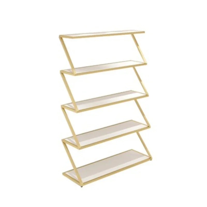 shoe store shoe rack display rack, store high and low shelves, shopping mall stepped clothing store