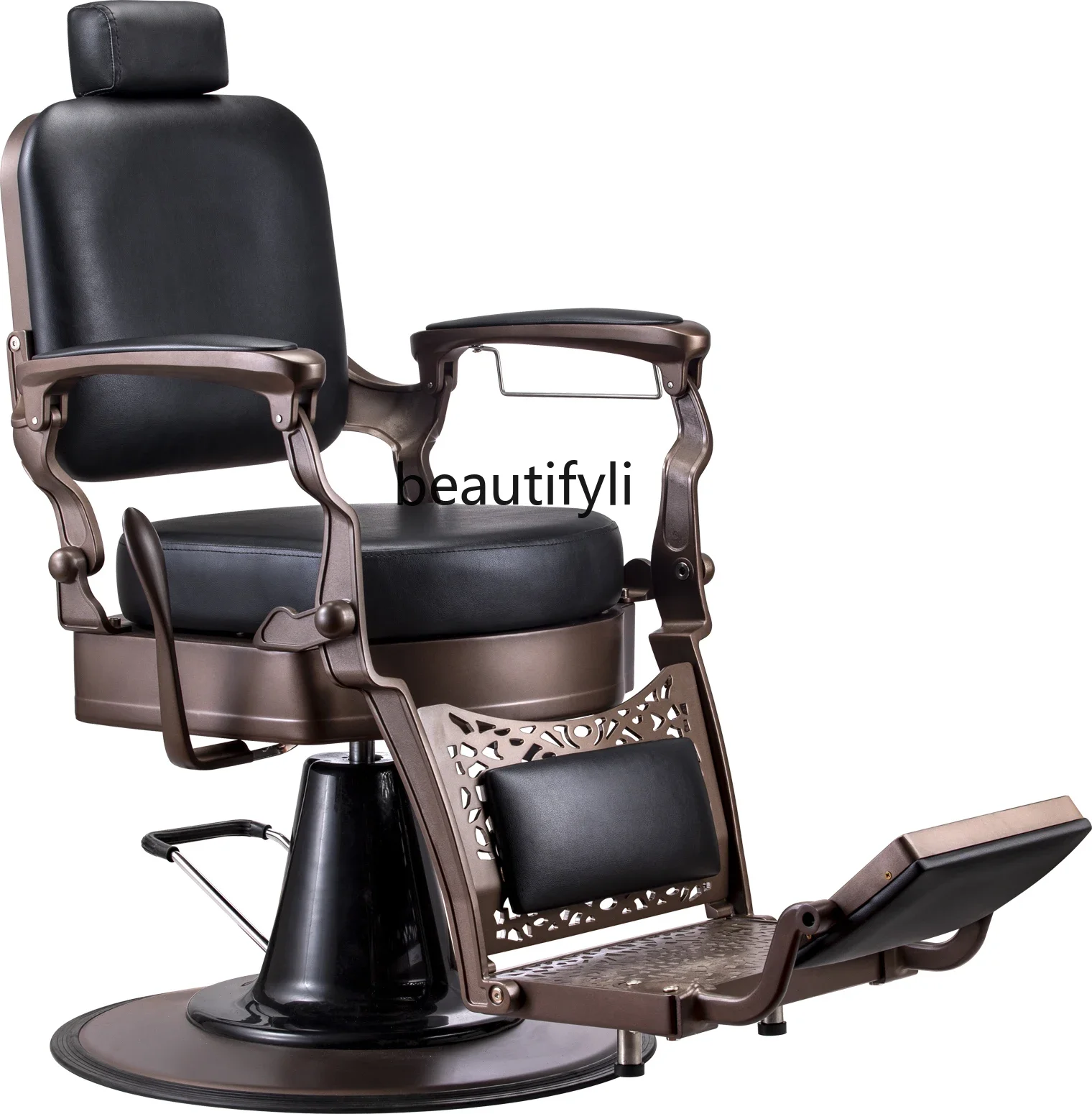 

Barber Shop Chair Can Be Put down Retro Oil Head Large Chair for Hair Salon Hair Cutting Chair