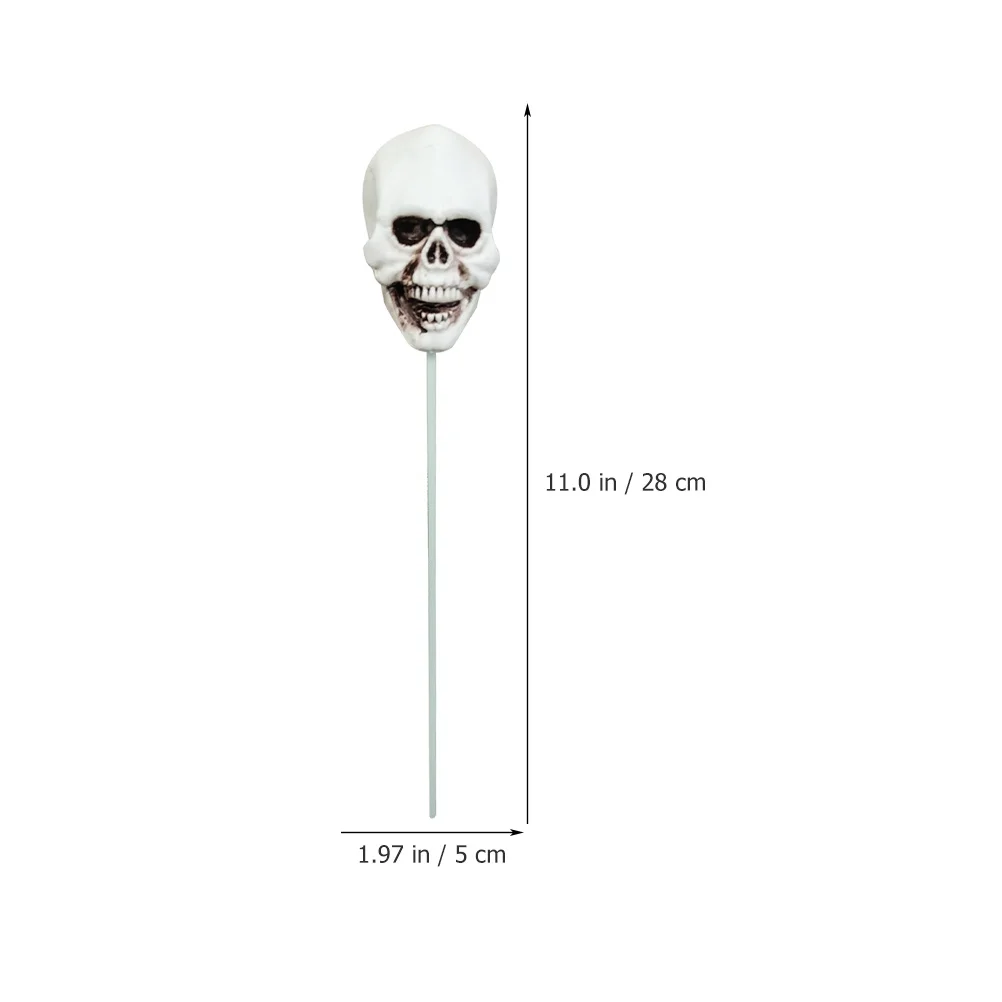 

2 Pcs Skull Decoration Halloween Outdoor Yard Stakes Garden Decorative Signs Pvc Decorations