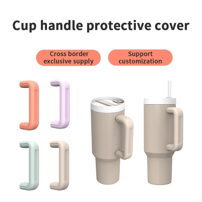 Handle Protector For Stanley Cups 40 Oz Anti Skidding Protective Water Bottle Handle Silicone Cover Sleeve