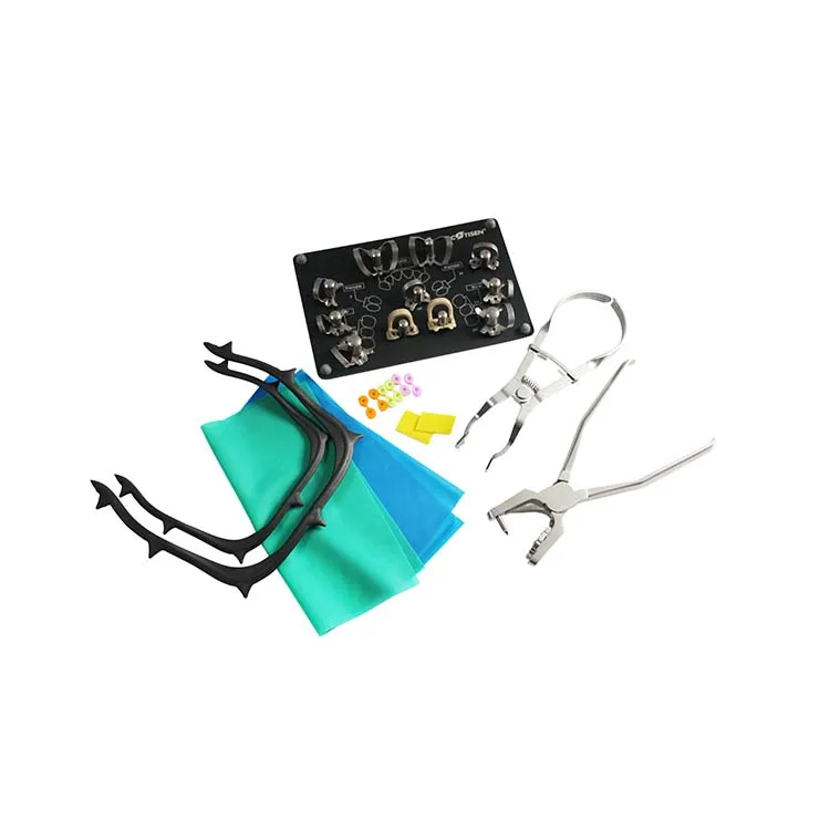 Denta Rubber Dam Kit Stainless Steel Surgical Instruments Dentist Lab Equipments