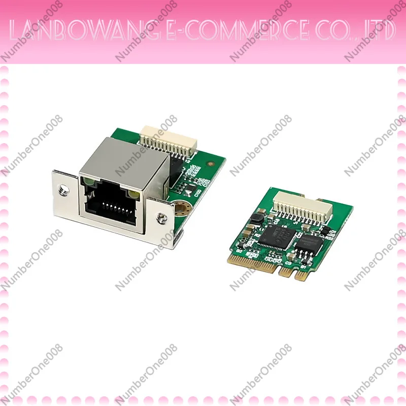 2.5G Ethernet Network Card M.2 A+E Key PCIe 2500Mbps Single RJ45 Port Low Profile for PC Industrial Switch