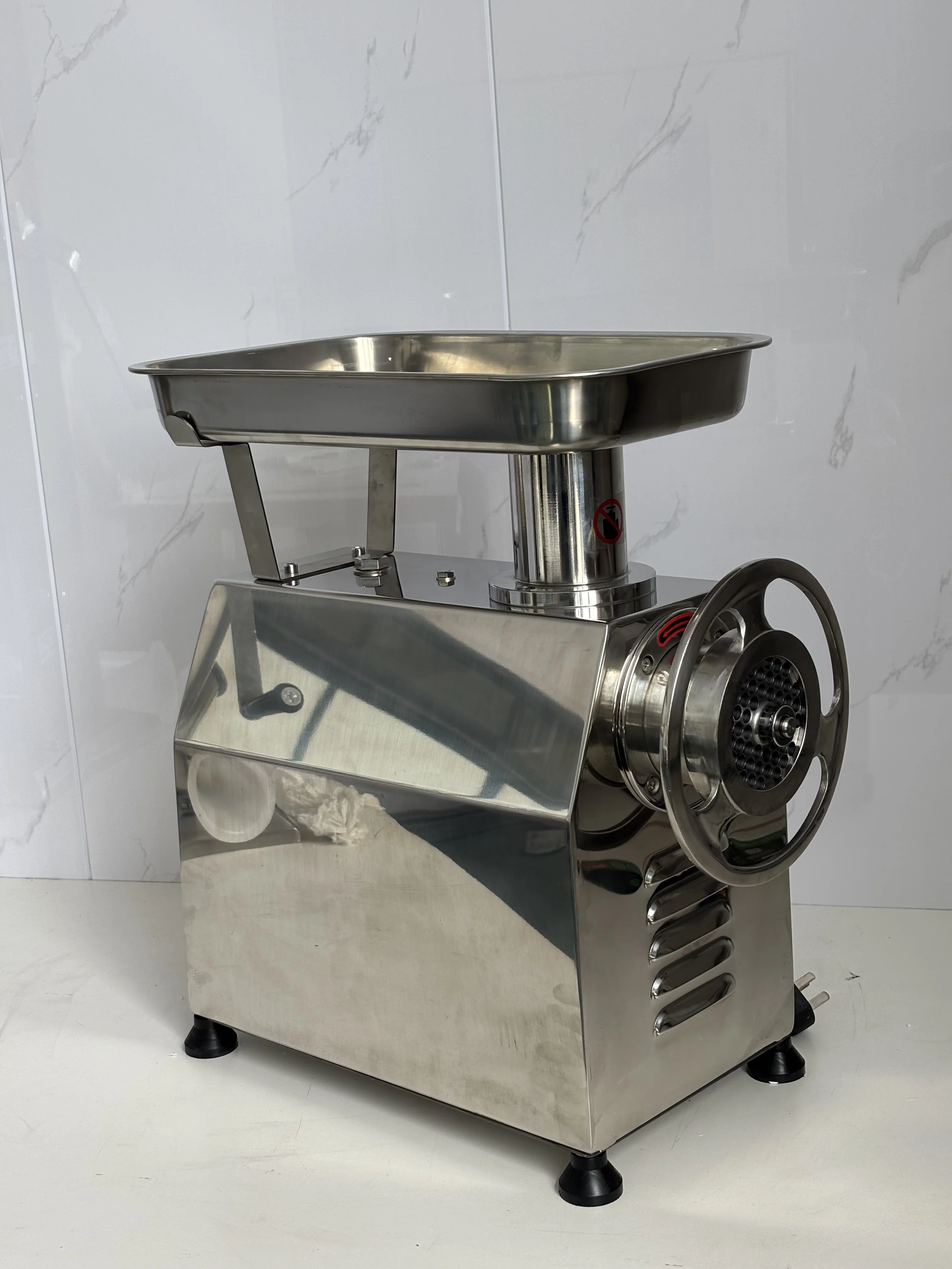 850W Commercial Electric Meat Grinder 120kg/h Stainless Steel Small Fast Meat Processing Machine New Condition Butcher Mincer