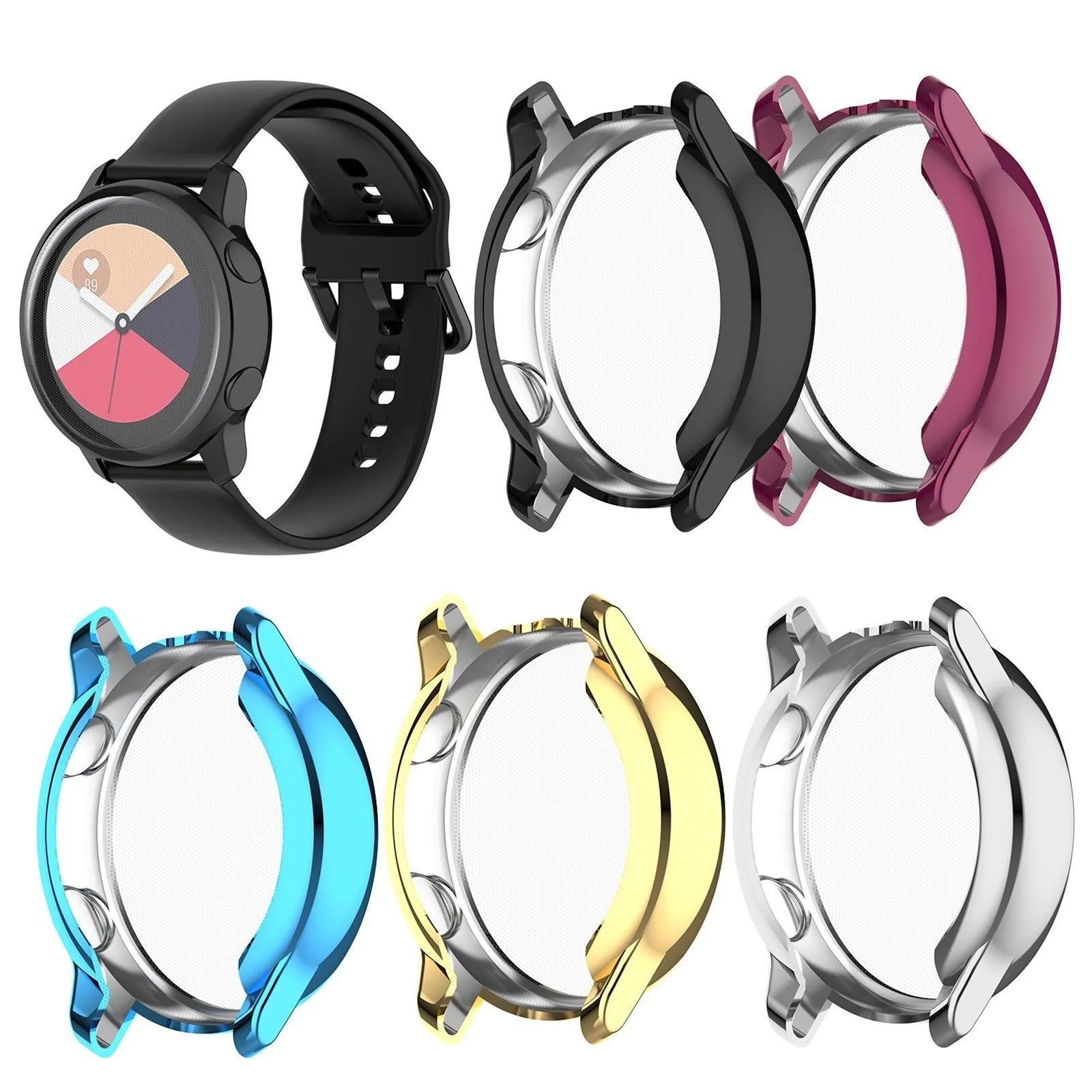 Suitable For Samsung Galaxy Watch Active R500 AntiScratch Soft TPU Protective Case Bumper Case Fashion Sports Support Parts