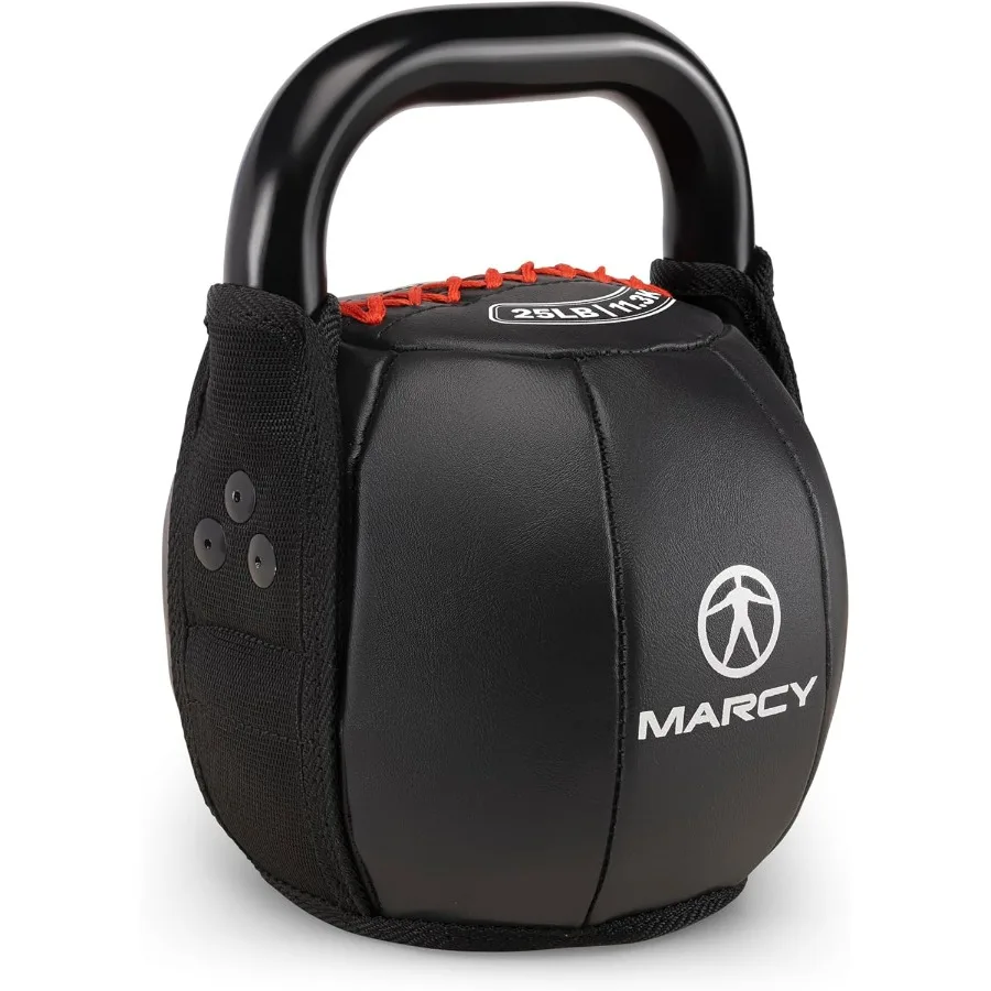 

Strength Training Soft Kettlebell with Handle for Weightlifting, Conditioning, Strength and core Training 25 lbs