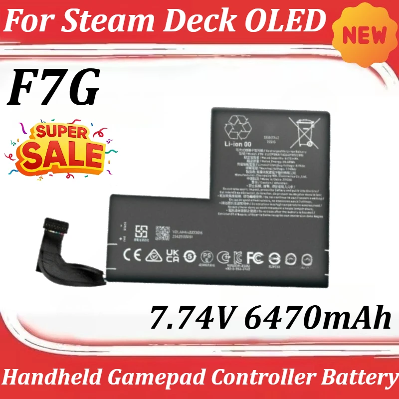 

NEW F7G 7.74V 6470mAh For Steam Deck OLED Handheld Gamepad Controller Rechargeable Batteries