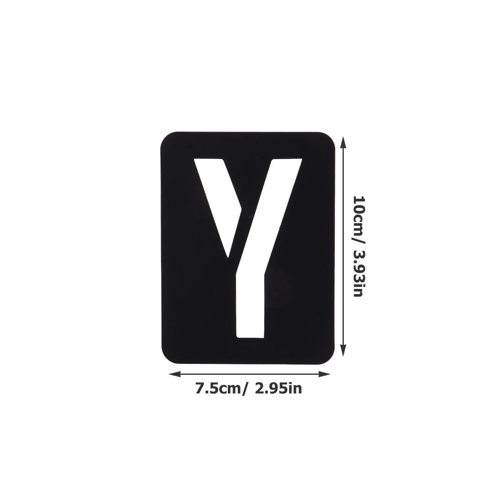 1Set Plastic Ruler Template Alphabet Stencil Number Stencils for Craft Painting Reusable DIY Letter Patterns Large Size Washable