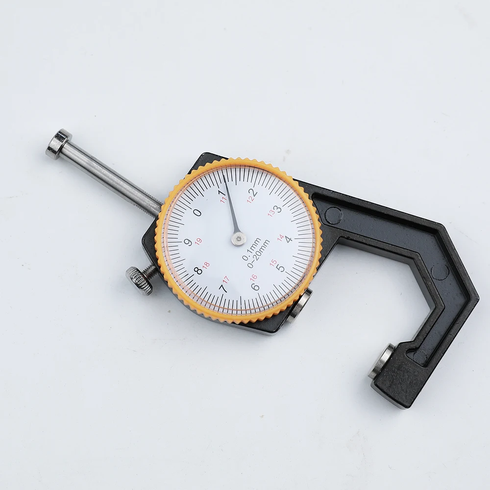 Portable Mini Precise Digital Thickness Gauge Meter Tester Micrometer Big Head 20mm Large LCD Electronic Dial Indicator