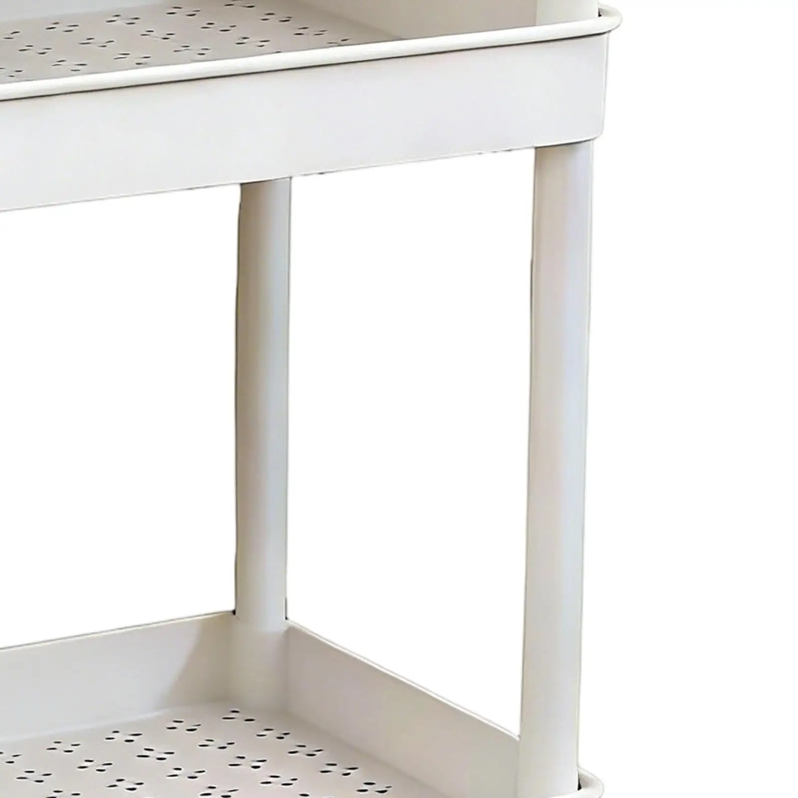 

Мобильная двухъярусная тележка на колесах для дома, кухни, ванной, кладовой, прачечной, гаража, рабочего места