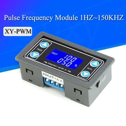 1HZ~150KHZ Signal Generator Digital Display PWM Pulse Frequency Duty Ratio Adjustable Square Wave Rectangular Signal Generator