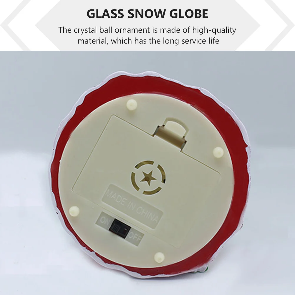 

Luminous Christmas Crystal Ball Decorative Glass Snow Globe Desktop Scene Ornament Xmas Holiday Gift Glass Snow Globe