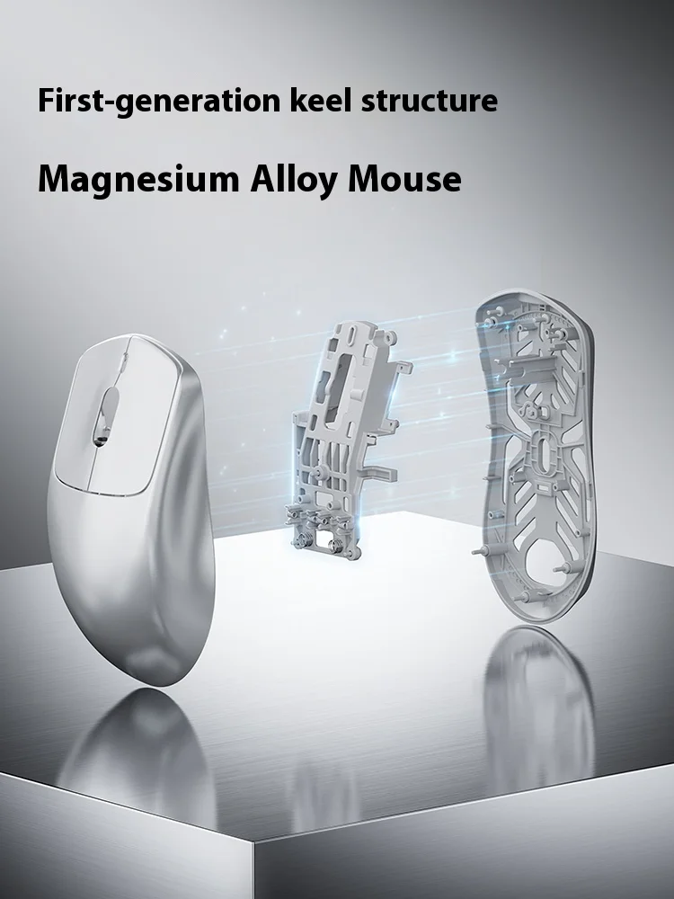 VGN 경쟁용 게이밍 마우스 마그네슘 합금 54g 경량 듀얼 8K 무선 마우스 42000dpi PAW3950 센서 게이밍 e스포츠용