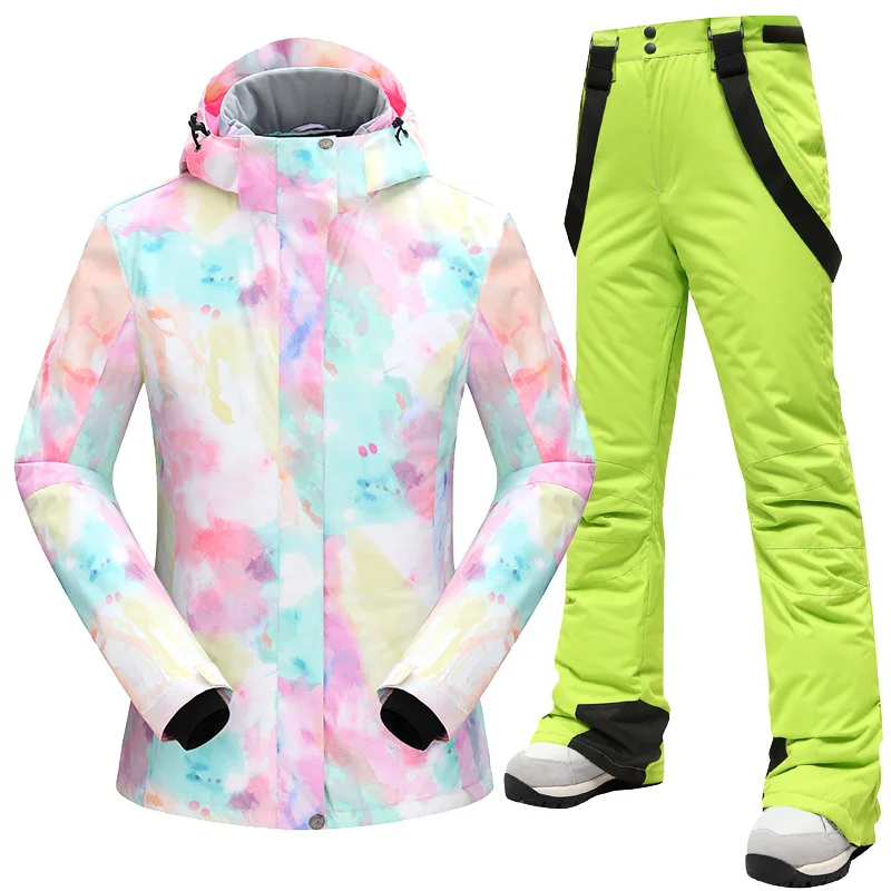 MUTUSNOW 2025 Nieuwe vrouwen Warm Waterdicht Skipak Ademend Snowboard Hoodie Jas En Broek Outdoor Sport Skipak