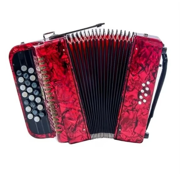 Dropshipping Professional 8 Bass 22 Keys Button-Shaped Bayan Accordion Best-Selling Kidsren's Beginner Piano Accessory