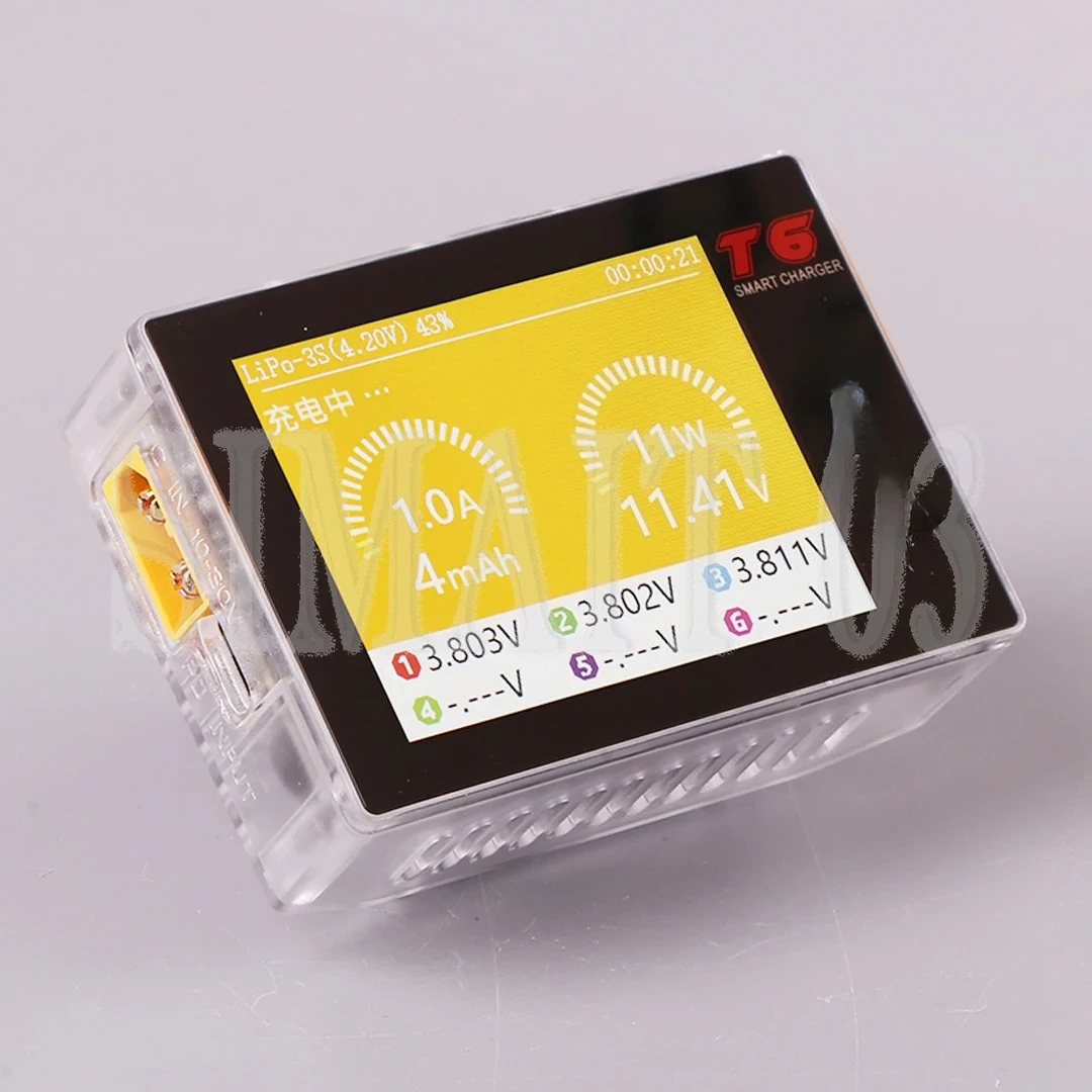 

Зарядное устройство T6 300W Smart Balance Charger - зарядное устройство 6S LiPo для FPV дронов/машин/лодок и радиоуправляемых моделей