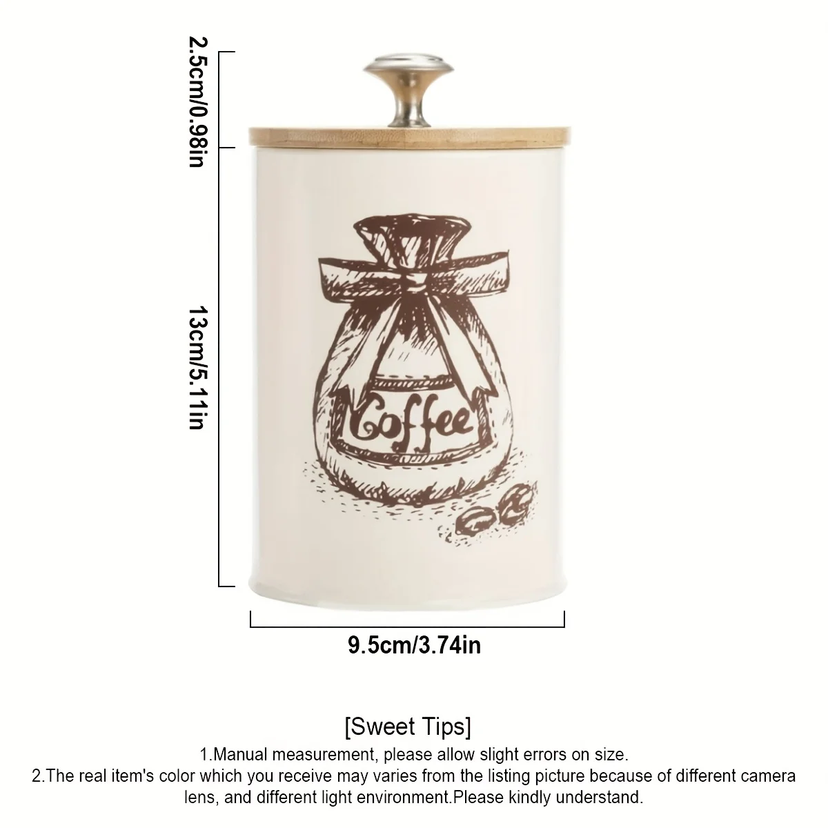 3Pcs Canister Set for Kitchen Counter, Coffee Sugar Tea Canister, Metal Vintage Kitchen Containers, Food Storage Containers