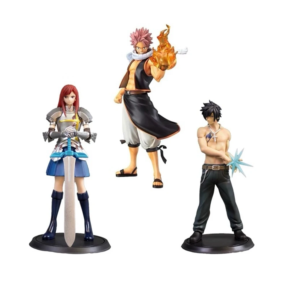 

16 см аниме фигурка FAIRY TAIL Etherious Natsu Dragneel Grey Fullbuster Erza Scarlet Lucy модель игрушки кукла экшн-фигурка подарки