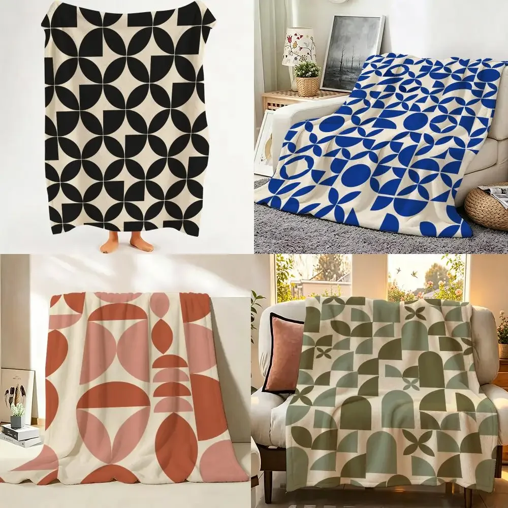 Soft Morandi Color Palette Throw Flannel Throw Blanket Suitable warm for Sofa、Living Room、Bedroom soft