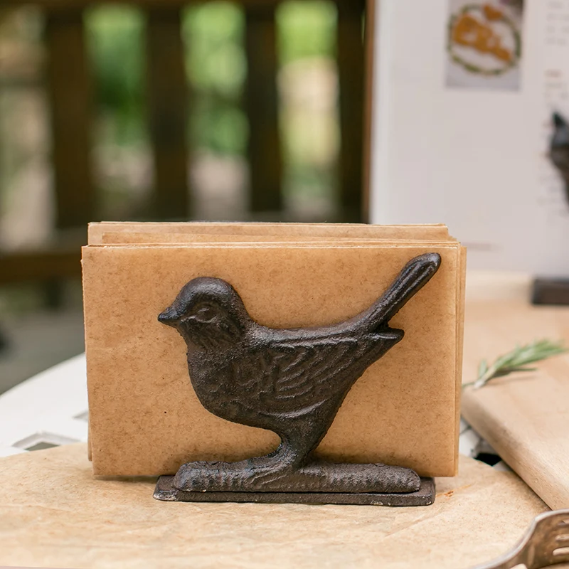 

Винтажный чугунный держатель для салфеток, подставка для овощей, украшение для рабочего стола, разные предметы, украшение для сада, пикника, вечеринки