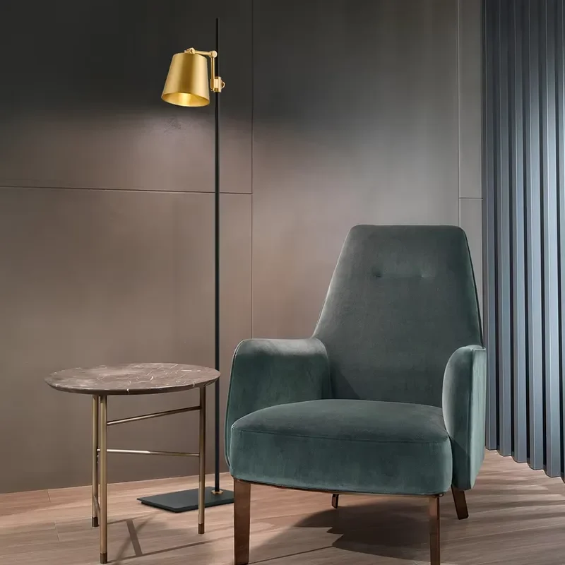 Modern Minimalist Floor Lamp Luxury Art Design Standing Light for Living Room Study Bedroom Home Decor Architectural Lighting