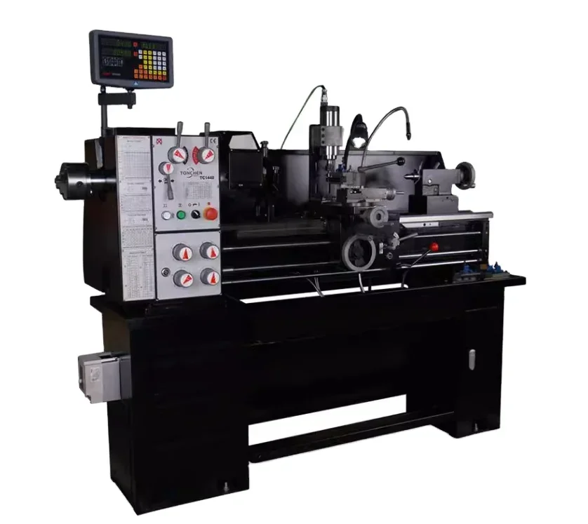 2025 TC1440  Manual Bench Metal Lathe Machine With CE for Billard Cue Work With1000mm Distance Centers Medium Duty Home Retail