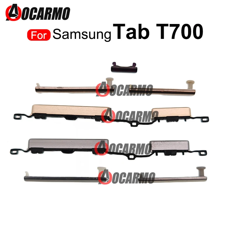 Grey Gold SIM Card & Micro SD Holder Cover Side Button Keys For Samsung Galaxy Tab S 8.4