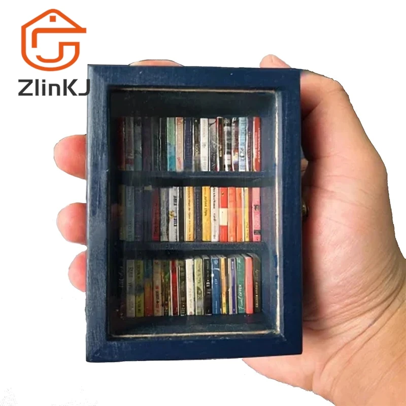 ชั้นวางหนังสือป้องกันความวิตกกังวลแบบสร้างสรรค์หนังสือขนาดเล็กของขวัญกล่องไม้ขีดไฟเขย่าความวิตกกังวลของคุณของขวัญตกแต่งบ้านตุ๊กตา