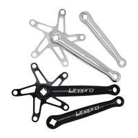 LP Litepro Square Hole Crankset Chainwheel 130BCD Folding Bike Aluminum Alloy Crank 170mm For Brompton Bicycle