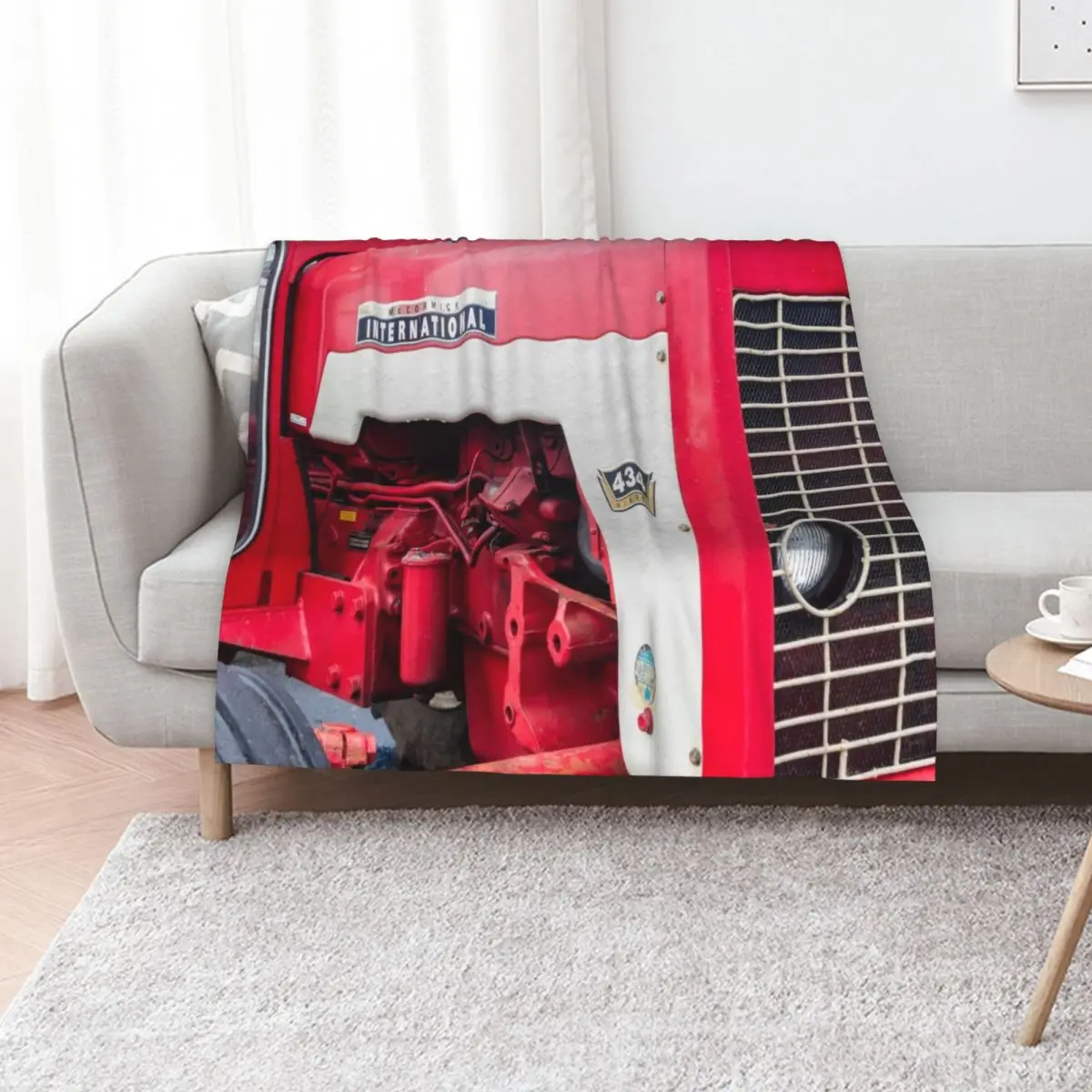 Restored International 434 Tractor Throw Blanket Decoratives for babies Bed Tourist Nap Blankets