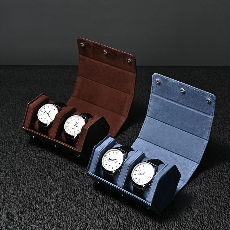Watch Storage Box Premium Watch Portable Storage Box PU Leather Travel Watch Packaging Gift Box image 2