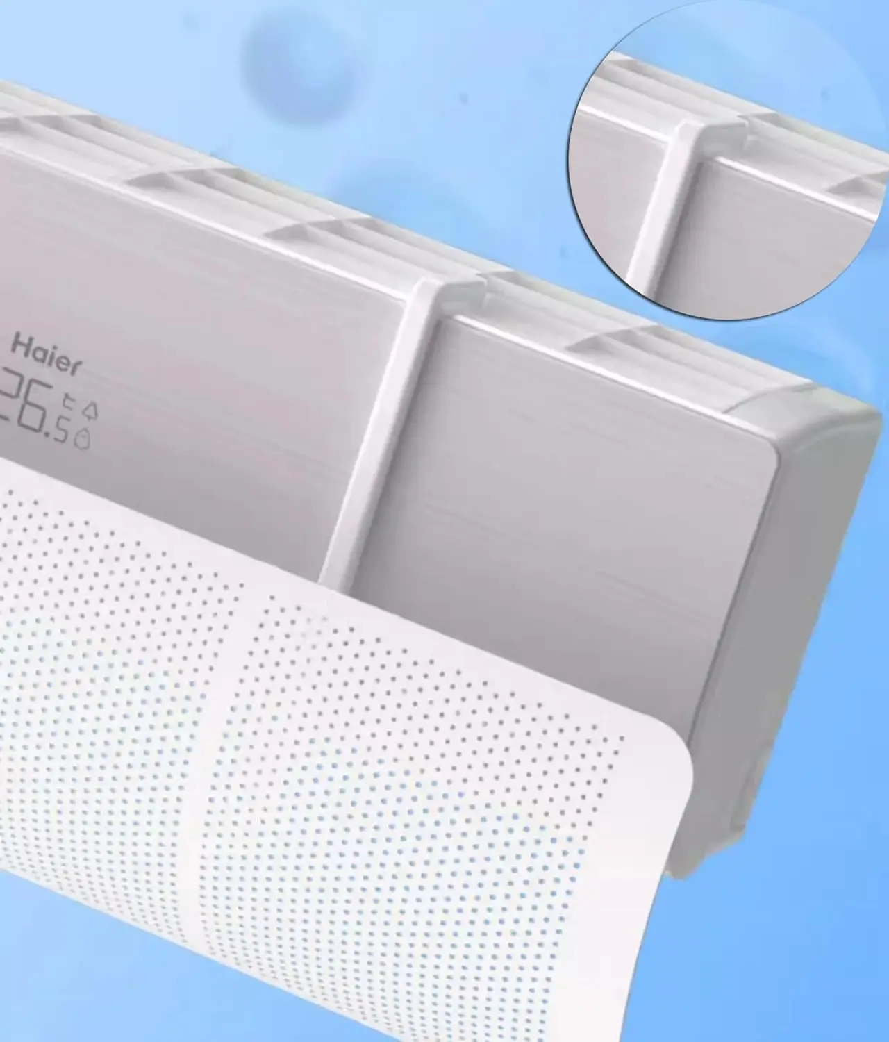 Air Conditioner Deflector, Retractable Air Conditioner Air Deflector,Help Cooling/Heating Air Circulation, Wind Direction Baffle