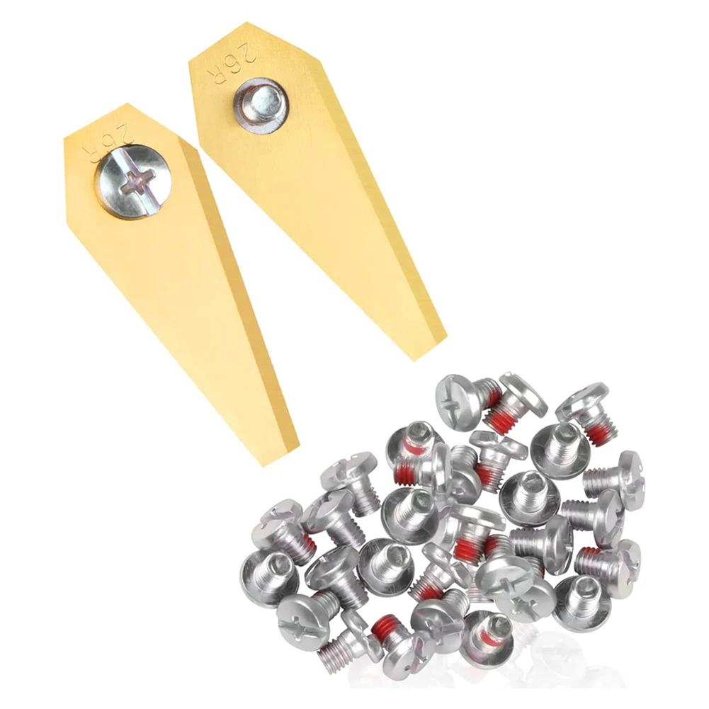 18 個芝生ロボットブレードステンレス鋼自動移動機ブレード防錆チタンメッキボッシュ Indego Lanmower