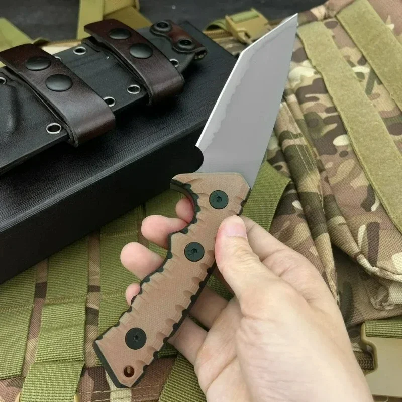 

High Quality Outdoor Survival Knife M27 Tactical Fixed Blade DC53 Blade Sharp Military Hunting Knife with Sheath edc multitool