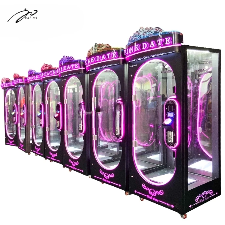 آلة ألعاب تعمل بقطع النقود المعدنية، آلات مخلب لعبة قطع التاريخ الوردي #5