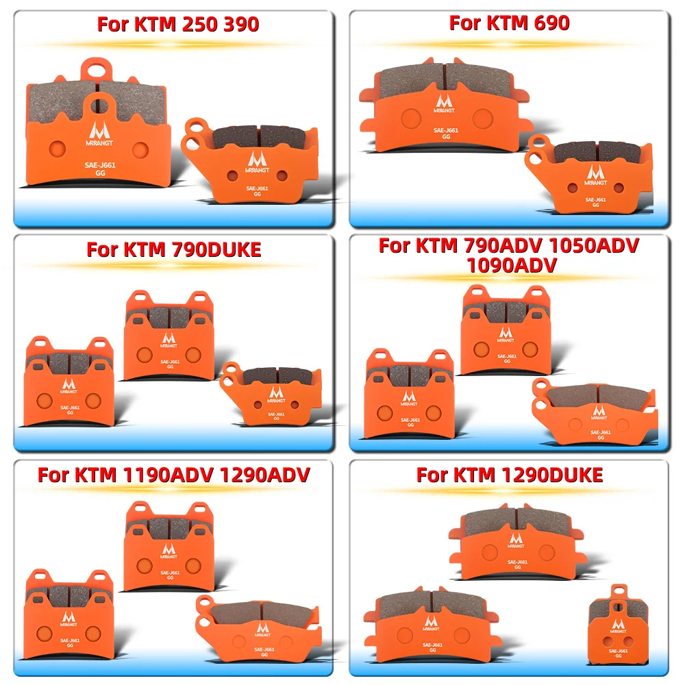 MRRANGT Motorcycle Ceramic Front Rear Brake Pads Kit For KTM Duke 390 790 1290 Adventure ADV 790 1050 1090 1190 1290