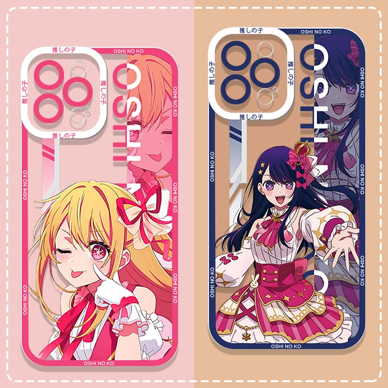 Cartoon Oshi No Ko Anime Ai Hoshino Phone Case for Samsung S25 S24 S23 S21 S20 S10 Plus FE Note20 Ultra 10 Lite Clear Soft Cover