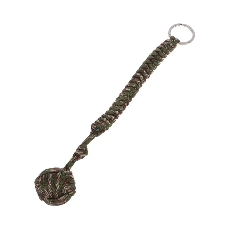 حبل مضفر لسلسلة مفاتيح باراكورد في الهواء الطلق مع حلقة مفاتيح ممتدة الطول 11.