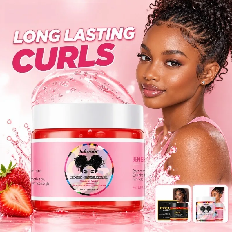 Hair Gel Hairspray Anti-frizz Gel for Curly Tresses Long Lasting Styling Paste Smooth Rough Strands Multi-functional Hair Wax